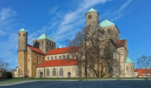 St. Michael's Church in Hildesheim, stop 6 on the self-guided walking tour
