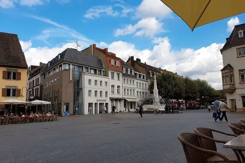 St. Johanner Markt in Saarbrücken, Station 5 auf dem selbstgeführten Stadtrundgang