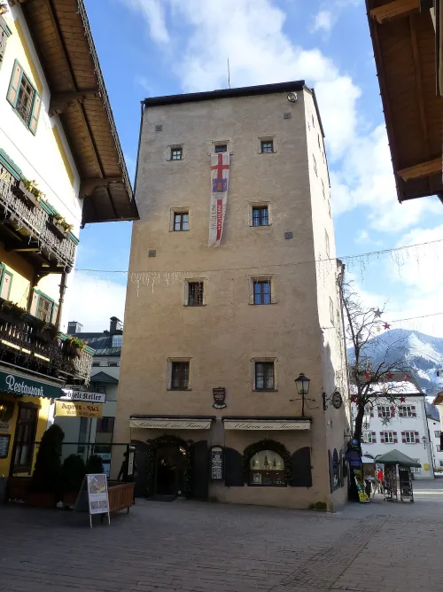 Vogtturm in Zell Am See, stop 1 on the self-guided walking tour