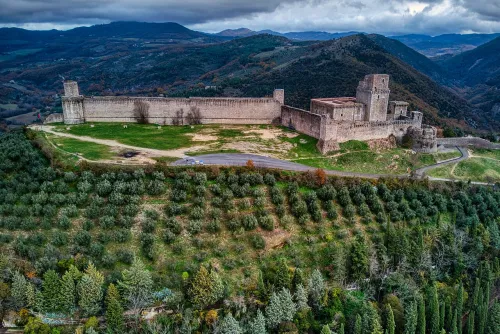 Rocca Maggiore in Assisi, stop 5 on the self-guided walking tour