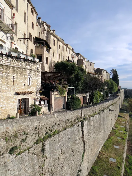 Ramparts of Saint-Paul-de-Vence in Saint Paul De Vence, stop 5 on the self-guided walking tour