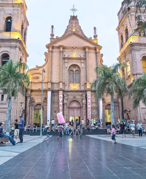 Plaza 24 de septiembre i Santa Cruz, stop 1 på den selvguidede vandretur