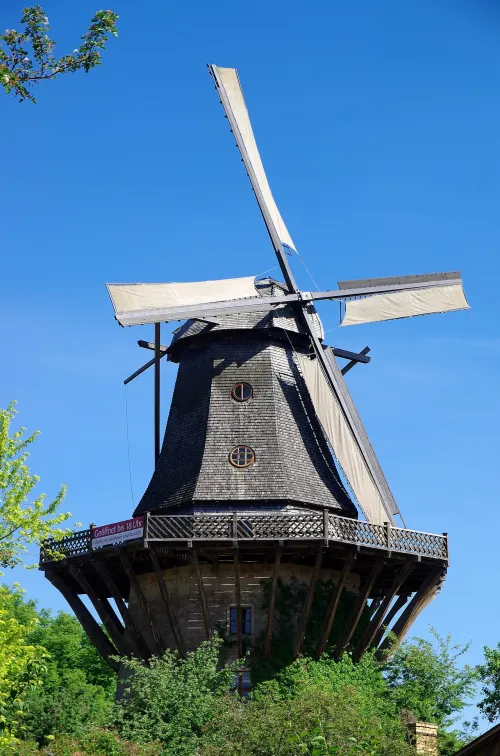 Historische Mühle von Sanssouci in Potsdam, stop 3 on the self-guided walking tour