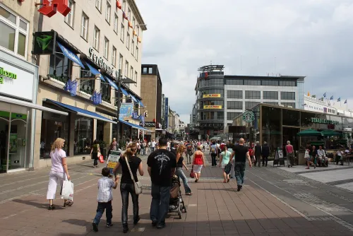 Holstenstraße in Kiel, stop 9 on the self-guided walking tour