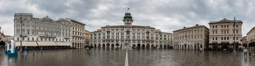 Piazza Unità d'Italia in Trieste, stop 1 on the self-guided walking tour
