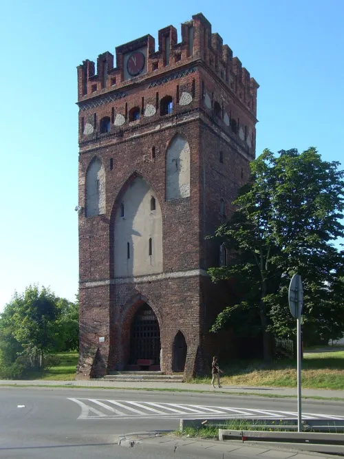 St. Mary's Gate in Malbork, stop 2 on the self-guided walking tour