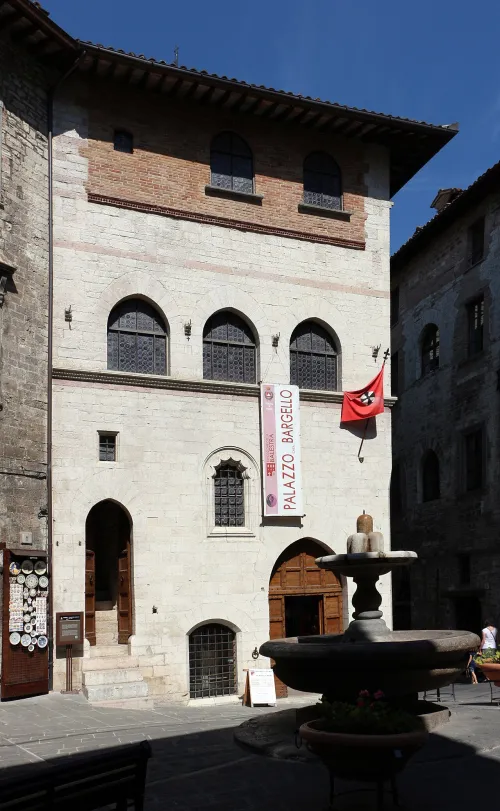 Palazzo del Bargello in Gubbio, stop 9 on the self-guided walking tour
