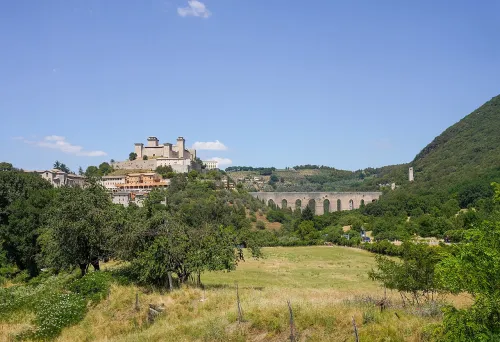 Ponte delle Torri in Spoleto, stop 8 on the self-guided walking tour