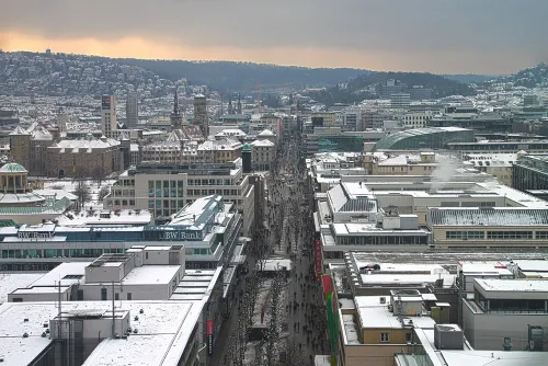 Königstraße in Stuttgart, stop 2 on the self-guided walking tour