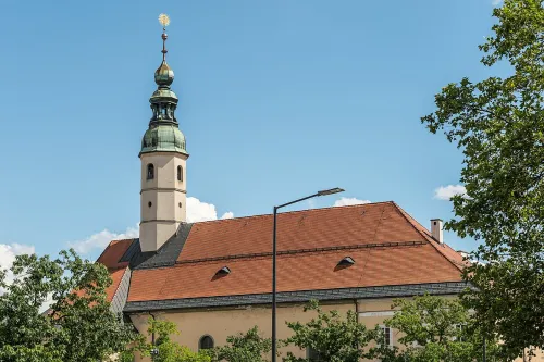 Benediktinermarkt in Klagenfurt, stop 4 on the self-guided walking tour