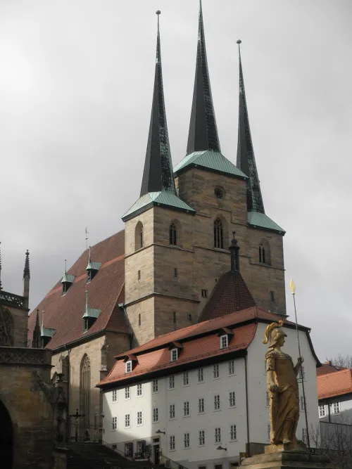 St. Severus Church in Erfurt, stop 11 on the self-guided walking tour