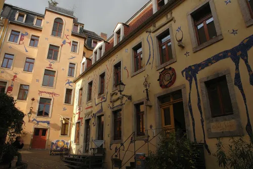 Kunsthofpassage in Dresden, stop 5 on the self-guided walking tour