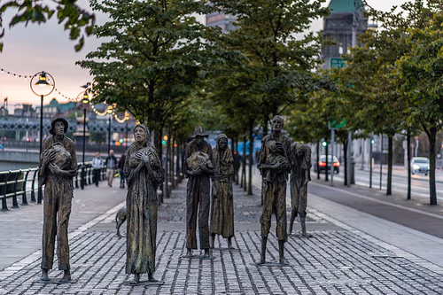 Famine in Dublin, stop 10 on the self-guided walking tour