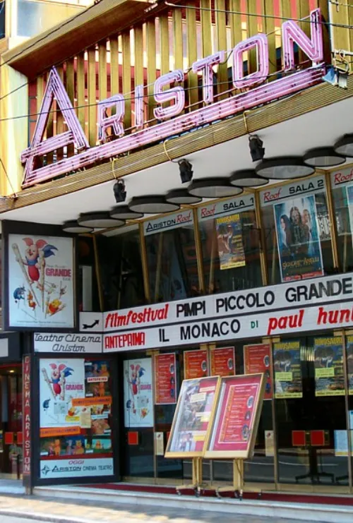 Teatro Ariston in Sanremo, stop 7 on the self-guided walking tour