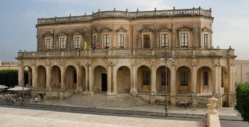 Palazzo Ducezio in Noto, stop 5 on the self-guided walking tour