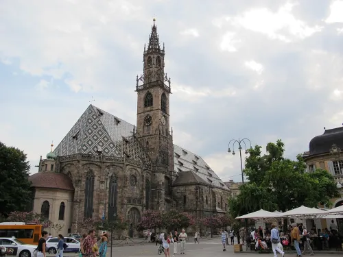 Bolzano Cathedral, stop 2 on the self-guided walking tour