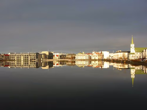 Ráðhús Reykjavíkur in Reykjavik, stop 6 on the self-guided walking tour
