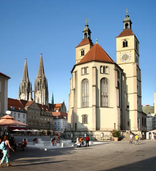Neupfarrplatz in Regensburg, stop 3 on the self-guided walking tour