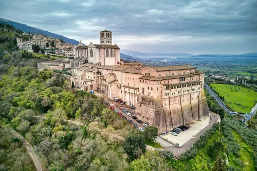 Basilica di San Francesco in Assisi, stop 1 on the self-guided walking tour