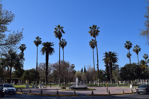 Plaza Pedro del Castillo i Mendoza, stop 1 på den selvguidede vandretur