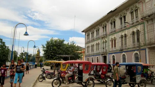 Malecón Tarapacá i Iquitos, stop 6 på den selvguidede vandretur