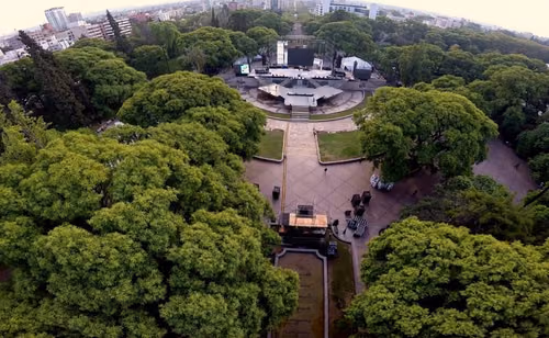 Plaza Independencia i Mendoza, stop 5 på den selvguidede vandretur
