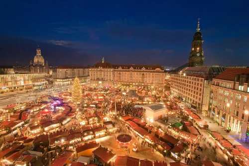 Altmarkt in Dresden, stop 1 on the self-guided walking tour