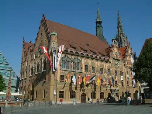 Rathaus Ulm, stop 6 on the self-guided walking tour