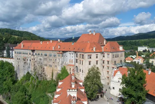 Cesky Krumlov Castle, stop 4 on the self-guided walking tour