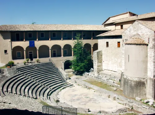 Teatro Romano in Spoleto, stop 1 on the self-guided walking tour