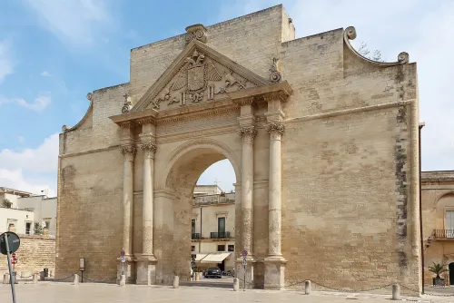 Porta Napoli in Lecce, stop 7 on the self-guided walking tour