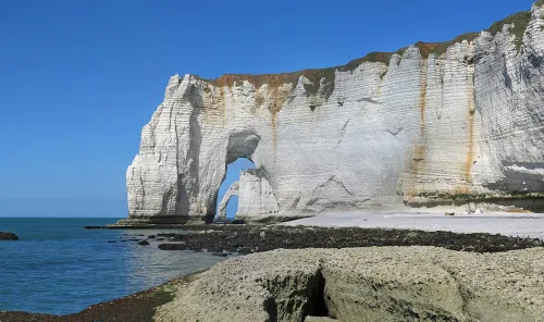 Manneporte in Etretat, stop 3 on the self-guided walking tour