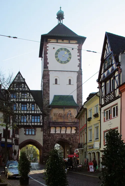 Schwabentor in Freiburg, stop 7 on the self-guided walking tour