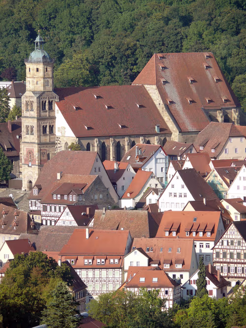 St. Michael in Schwäbisch Hall, Station 1 auf dem selbstgeführten Stadtrundgang