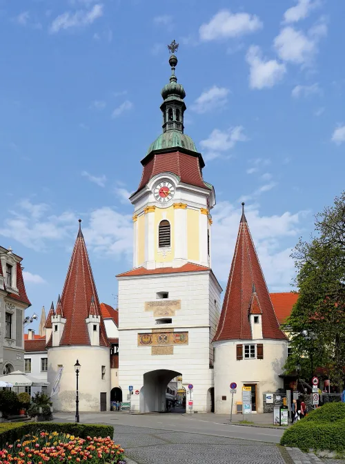 Steiner Tor in Krems, stop 1 on the self-guided walking tour