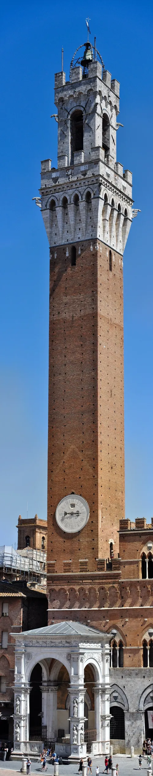 Torre del Mangia in Siena, stop 3 on the self-guided walking tour