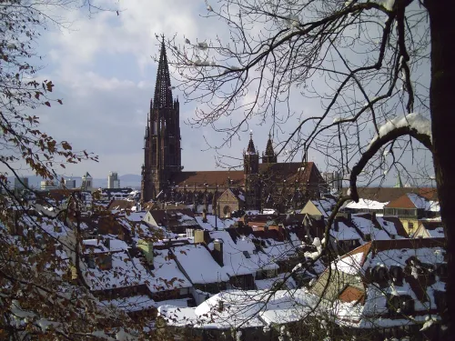 Freiburger Münster, stop 2 on the self-guided walking tour