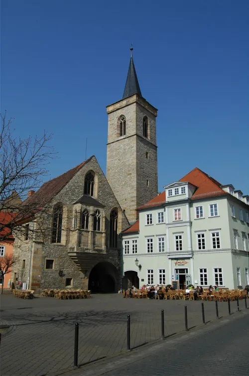 Ägidienkirche Tower in Erfurt, stop 4 on the self-guided walking tour