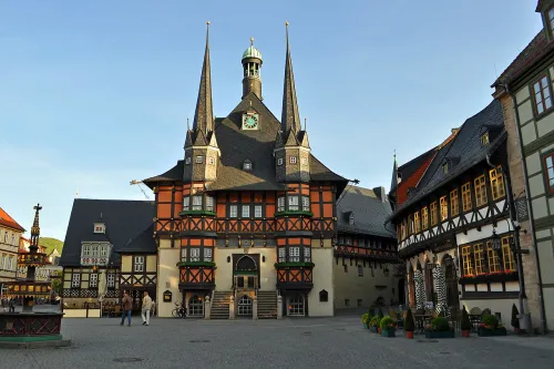 Wernigerode Town Hall, stop 1 on the self-guided walking tour