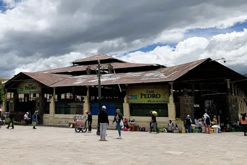 San Pedro Market i Cusco, stop 7 på den selvguidede vandretur