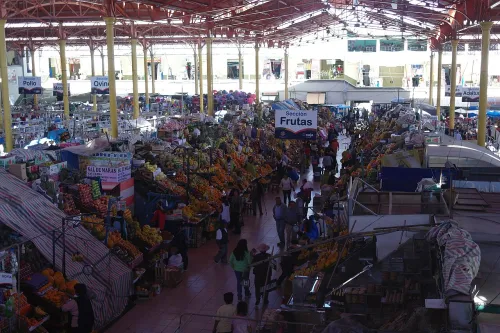 Mercado San Camilo i Arequipa, stop 8 på den selvguidede vandretur