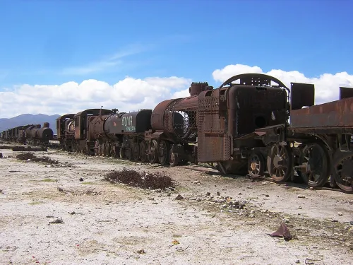 Cementerio de los Trenes a Uyuni, tappa 4 della visita a piedi autoguidata