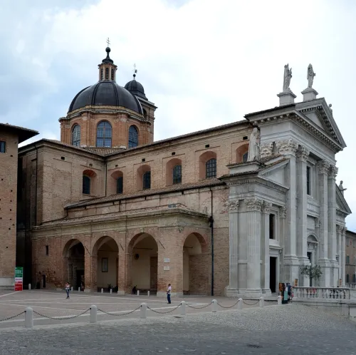 Urbino Cathedral, stop 5 on the self-guided walking tour