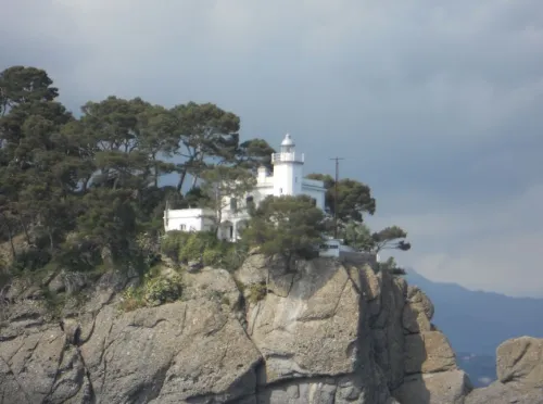 Portofino Lighthouse, stop 5 on the self-guided walking tour