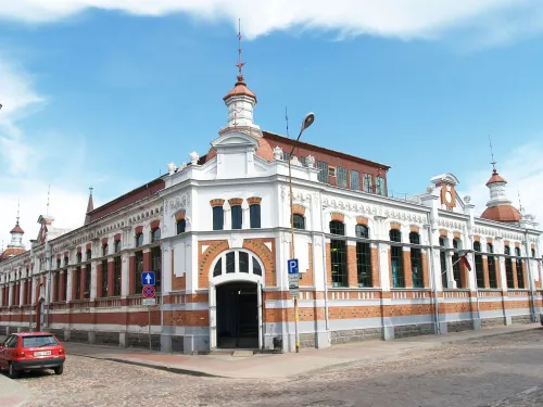 Peter's Market in Liepaja, stop 3 on the self-guided walking tour