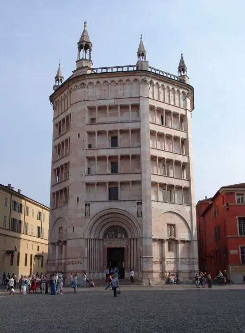 Baptistery of Parma, stop 5 on the self-guided walking tour
