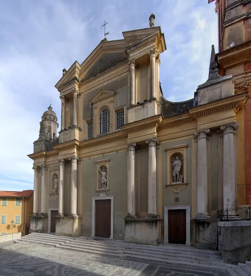 Basilique Saint-Michel-Archange in Menton, stop 3 on the self-guided walking tour