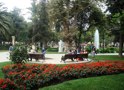 Plaza Vergara in Viña del Mar, Station 1 auf dem Stadtrundgang auf eigene Faust