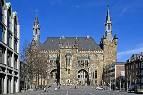 Aachener Rathaus, stop 4 on the self-guided walking tour