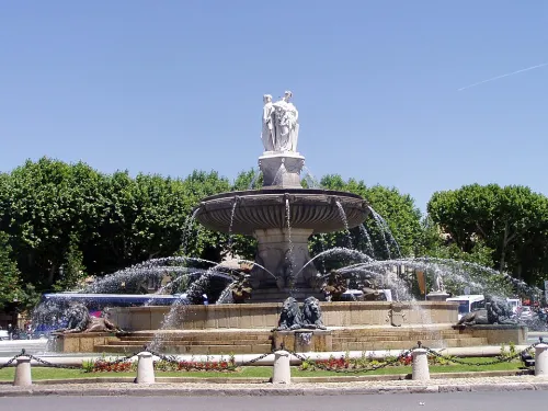 Fontaine de la Rotonde in Aix-en-Provence, Station 2 auf dem selbstgeführten Stadtrundgang